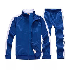 Conjunto Deportivo Unisex Negro con Rayas Verde Neón, Chaqueta Deportiva con Cierre Completo y Pantalones, Ropa de Otoño para Adultos - Product Image 6