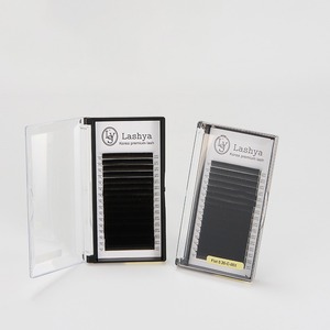 Extensions de cils plates [Lashya] pour services professionnels de pose de cils, forte adhérence, épaisseur 0,15 - Product Image 1