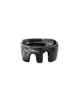 Plat de service en résine polie, artisanal, écologique et durable, couleur personnalisable, compatible lave-vaisselle, style art moderne, pour fêtes - Product Image 1