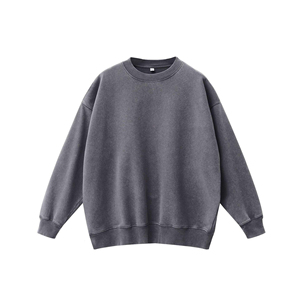 Sweat-shirt rose personnalisé à col rond pour homme, prix d'usine, haute qualité, couleur unie, manches longues. - Product Image 5
