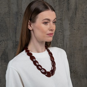 Collier en résine perlée, artisanat fait main, design léger et durable, unisexe, pour la mode quotidienne et les occasions de cadeaux - Product Image 6