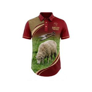 Chemise Polo Personnalisée à Queue Longue pour Équipage de Tonte de Moutons, Sublimée, Respirante, Séchage Rapide, Vêtement de Travail Durable, Logo Personnalisé OEM ODM - Product Image 2