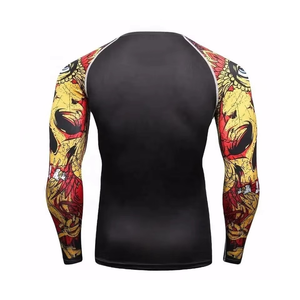 Custom Made Sublimated Rash Guards High Quality BJJ MMA rash guard Wholesale Men BJJ Rash Guard jiu jitsu - Product Image 5