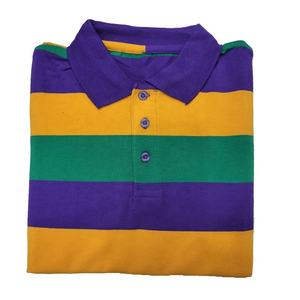 New Orleans 2024 Carnival Adult Clothes <b>Long</b> <b>Sleeves</b> <b>Striped</b> Polo <b>Shirt</b> Men's Wear Outfit Custom <b>T</b>-<b>Shirts</b> Mardi Gras Apparel - Product Image 5