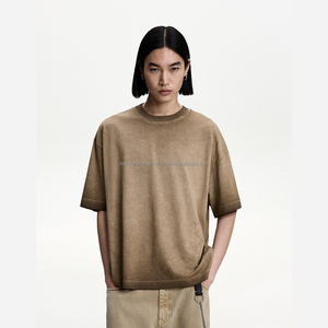 เสื้อยืดคอตตอนสำหรับผู้ชายแบบ100% เสื้อยืดแนวสตรีทสปอร์ตทรงยาวโอเวอร์ไซส์พร้อมลายโลโก้ตามสั่งแบบดิจิตอล - Product Image 2