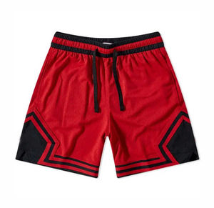 Nuevos Pantalones Cortos Deportivos de Baloncesto con Bolsillo con Cierre para Entrenamiento en el Gimnasio, al Por Mayor, al Mejor Precio, para Adultos, Color Rojo, Pantalones Cortos de Entrenamiento - Product Image 4