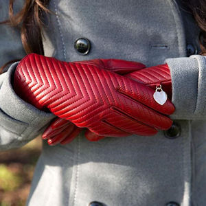 Wholesale Price High-Quality Women <b>Men</b> Warm Winter Dressing Genuine <b>Leather</b> <b>Glove</b> Double Face Cycling Outdoor - Product Image 2