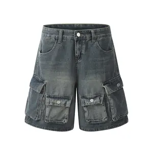 GDTEX ODM OEM мужские уличные шорты Карго джинсовые шорты мужские мешковатые шорты