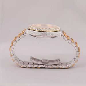 นาฬิกาข้อมือหรูหรา Speed Gift Jewelry ประดับเพชรโมอิสซาไนต์ ระบบอนาล็อก ควอตซ์ ETA Movement ขนาด 28 มม. กระจกแซฟไฟร์ กันน้ำ 10 เมตร พร้อมฟังก์ชั่นวัน/วันที่ สำหรับผู้ชาย - Product Image 2