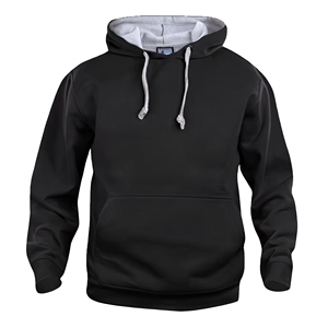 Custom <b>Black</b> Pullover Hoodie Men Wholesale Blank Hooded Sweatshirt OEM ODM <b>Plain</b> Fleece <b>Hoodies</b> Bulk Manufacturer - Product Image 1