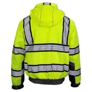 New Design Reflective High Visibility Winter Waterproof Reflective Work Jacket for Construction Workers Security Traffic <b>Road</b> - Product Image 6