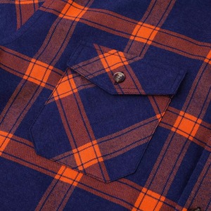 Chemise en flanelle à carreaux respirante 100 % coton pour homme, coupe oversize, manches longues, double poche, toucher doux, formelle, printemps - Product Image 5