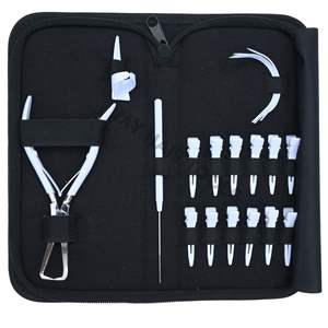 Juego de Herramientas para Extensiones de Cabello de Salón con Pinza Quita Cuentas, Lazo para Tirar Cabello, Agujas Curvas para Extensiones y Pinzas de Seccionamiento - Product Image 6