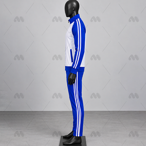 Ensemble de survêtement unisexe en polyester à fermeture éclair intégrale, col montant, veste de sport à manches longues et pantalon pour l'entraînement en salle de sport, cadeaux de bienvenue, durable - Product Image 4
