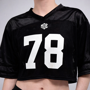 Maillot de football américain court pour femme de qualité supérieure, en maille respirante, polyester, manches courtes, Fanwear OEM ODM Vente en gros USA - Product Image 2