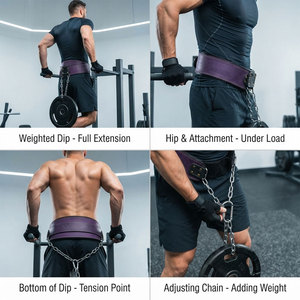 Ceinture de musculation en cuir de vachette véritable avec logo personnalisé, respirante, antidérapante, élastique et épaisse pour la salle de sport - Product Image 5