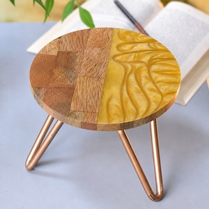 Elegant Wooden And Iron <b>Cake</b> <b>Stand</b> With Rustic Design For Dessert Display Wedding Decoration And Bakery Presentation - Product Image 1