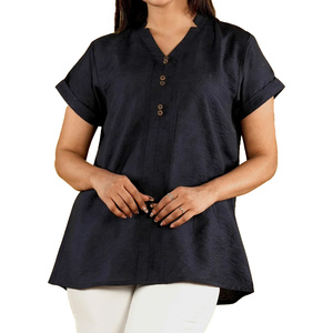 เสื้อผู้หญิงสไตล์ลำลองทันสมัย ใส่สบาย ดีไซน์เรียบง่าย เหมาะสำหรับใส่ในชีวิตประจำวันและสไตล์สบายๆ - Product Image 1