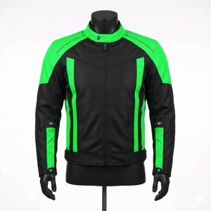 New Arrival Fashion Design Unisex <b>Motorcycle</b> Leather <b>Jacket</b> with Front Zipper Custom Logo Print <b>Summer</b> Breathable - Product Image 1