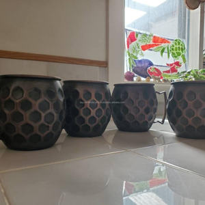 Copper Plated Stainless Steel Cocktail Cups Engraved Beer Drinking Moscow Mule Copper <b>Mug</b> from India - Product Image 4