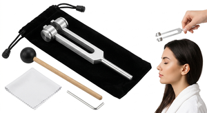 ส้อมเสียงบำบัด 128Hz พร้อมค้อนซิลิโคน เครื่องดนตรีบำบัดด้วยเสียง - Product Image 1