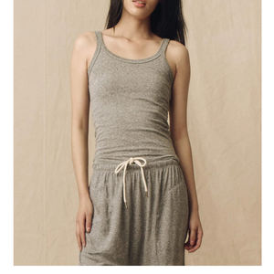 Débardeur élégant sans manches pour femme en coton doux, idéal pour l'été, la gym, le yoga et la course à pied, avec décoration en dentelle - Product Image 6