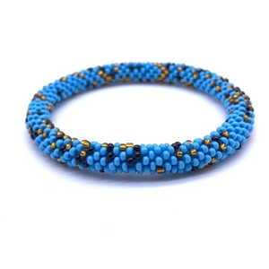 Bracelet classique élégant et coloré en perles de verre faites à la main, de luxe, par HF CRAFTS - Product Image 6