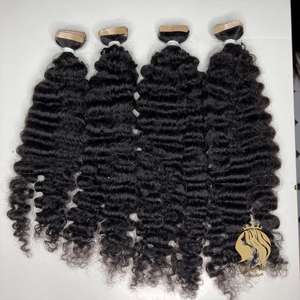 Cinta rizada birmana de la mejor calidad, extensiones de cabello humano de doble dibujo Ins, cinta nueva y fresca en colección - Product Image 2