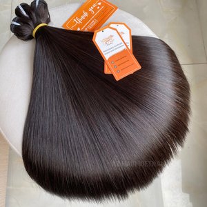 Extensiones de cabello humano vietnamita sin procesar, color negro, sedoso y brillante, listo para enviar, cabello crudo de grado virgen, grado 12A - Product Image 3