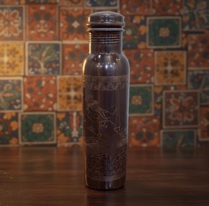 Pure <b>Copper</b> Water <b>Bottle</b> Reusable <b>Drinking</b> <b>Bottle</b> For Healthy Daily Hydration Home Office Travel Fitness Outdoor Activities - Product Image 2