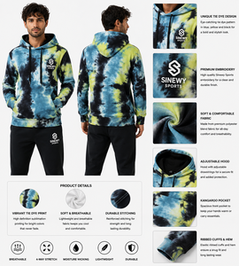 Sweat-shirt à capuche zippé pour homme, manches raglan, coupe oversize, décontracté, tricoté, respirant, pour le printemps, 100% coton, ODM - Product Image 1