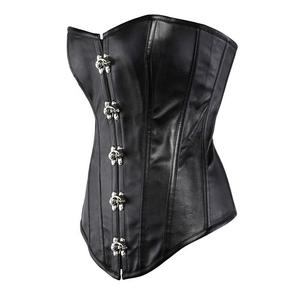 Corset en cuir véritable de qualité supérieure pour femme, gainant et personnalisé, avec clous métalliques, idéal pour le fitness - Product Image 5