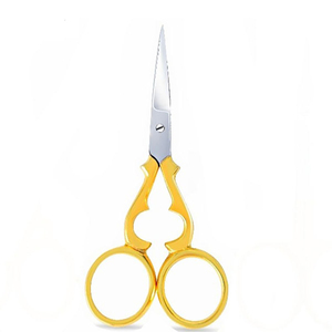 Tijeras para Uñas con Mango Chapado en Oro, Hoja Curva de Acero Inoxidable, Tijeras para Manicura y Cutículas, Venta Directa de Fábrica - Product Image 3