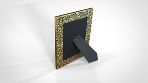 Premium Walnut <b>Wood</b> <b>Picture</b> <b>Frame</b> Metal Edge Table Top Photo <b>Frame</b> Custom Luxury Desk Display <b>Frame</b> Wedding Corporate Gift <b>Frame</b> - Product Image 3