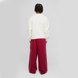 Men's Sporty Casual Baggy Loose Fit Wide Leg <b>Trousers</b> <b>Elastic</b> <b>Waist</b> Acid Wash Polyester/Cotton Lightweight Breathable - Product Image 2