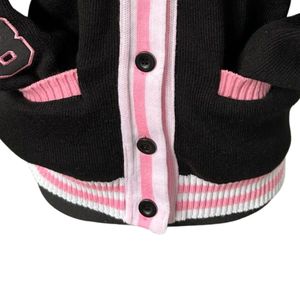 Cárdigan Varsity con Botones, Suéter de Punto, Manga Larga, Informal, a la Moda, Prenda Exterior para Combinar en Capas, Suave y Cómoda para Uso Diario - Product Image 6