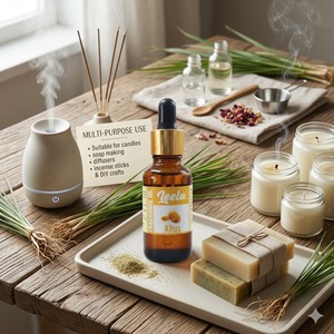 Khus น้ำหอมกลิ่นน้ำมัน-ดินหญ้าแฝกกลิ่นหอมสำหรับเทียนสบู่น้ำหอม diffusers และเครื่องฟอกอากาศ - Product Image 5