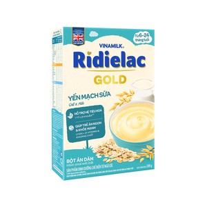 Vinamilk ridielac Gold-ซีเรียลสำหรับเด็กอายุหกเดือน-รสนมข้าวโอ๊ต-200กรัม X 24กล่องต่อกล่อง - Product Image 3