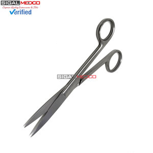 กรรไกรผ่าตัดแบบตรง ผลิตในเยอรมนี ทำจากเหล็กกล้าไร้สนิม ขนาด 5.5 นิ้ว 14 ซม. เครื่องมือผ่าตัดคม/ปลายทู่ คุณภาพสูง - Product Image 3