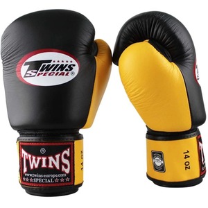 Guantes de Boxeo de Piel Vacuna Genuina Negra de Alta Calidad con Correa Ajustable para Entrenamiento, Sparring y Muay Thai - Product Image 6