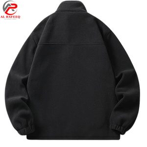 Blouson bomber streetwear pour homme avec motif cœur, col rabattu, en fibre de polyester - Product Image 5