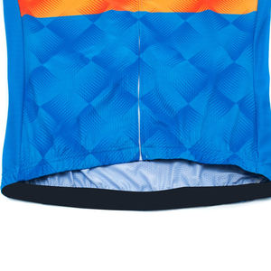 Maillot de cyclisme 100 % polyester pour femme, personnalisable par sublimation, antibactérien, respirant, séchage rapide, écologique, avec empiècement avant – Vente en gros - Product Image 5