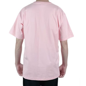 Camiseta de Hombre Rosa con Cuello Redondo, Manga Corta, Corte Regular, 100% Algodón, Lisa, Informal o para Correr, Gimnasio, Entrenamiento, Tejida, de Color Sólido - Product Image 3