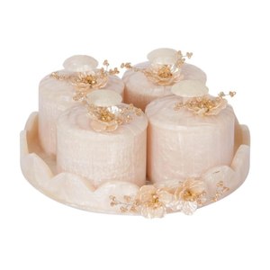 Tarro de Almacenamiento de Resina de Calidad Premium con Tapa, Forma Cilíndrica, Diseño Minimalista para Alimentos, Frutos Secos, Joyería y Uso en Tocador - Product Image 3