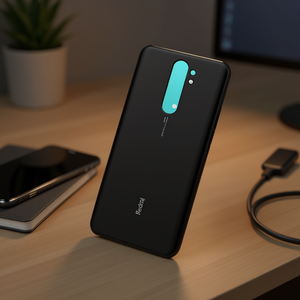 Cover posteriore nera di ricambio per Xiaomi Redmi Note 8 Pro - Product Image 3