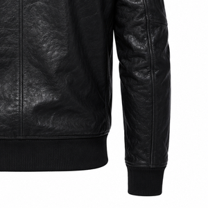 Luxury Genuine <b>Leather</b> Field <b>Jacket</b> for Men Modern Utility Design Full Grain <b>Leather</b> Premium Casual Fashion Outerwear - Product Image 5