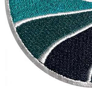 High Quality Custom Adhesive Merrow Border Clothing Patches 3D Embroidered PU Rubber OEM Custom Service Wholesale Sizes Colors - Product Image 2