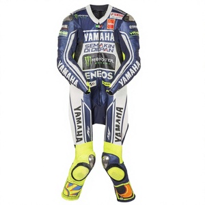 Combinaison de moto Ramaha MotoCP 1 pièce en cuir de vachette/canguro pour motard de niveau compétition - Product Image 1