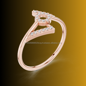 BRILLORA 14K Gold Plated Lab Grown Diamond Halo Ethnic Style Women's Wedding <b>Ring</b> Fine Jewelry - Product Image 1