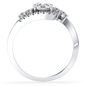 Anillo Halo REYES de Lujo en Plata de Ley 925 Chapado en Oro Amarillo con Moissanita de 1.05Ct para Mujer, Regalo de Boda o Compromiso, Joyería - Product Image 6